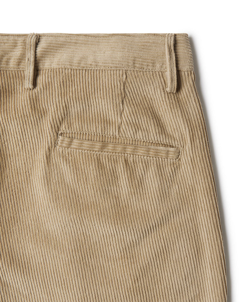 Sierra Corduroy Pleated Chinos  - Beige
