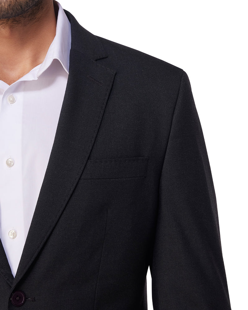 The Exquisite Blended Wool Jacket - Dark Grey