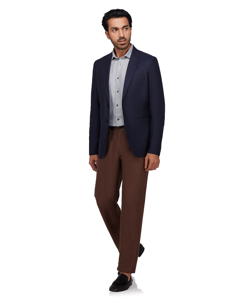 The Dewpoint Checked Blazer - Navy