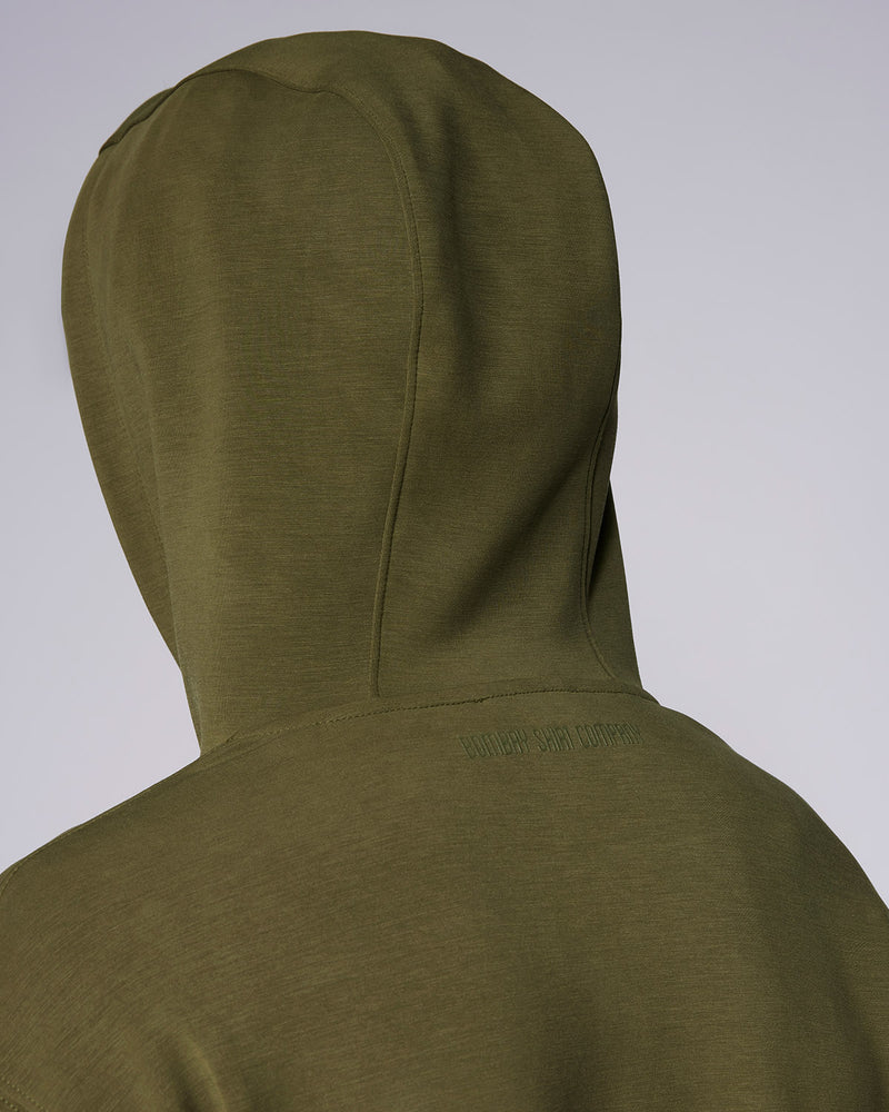 Luxe Travel Pullover Hoodie - Olive