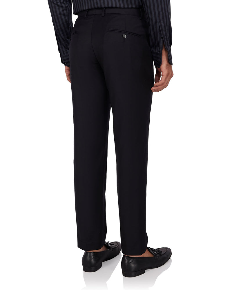 Veritas Merino Wool Dress Pants - Black
