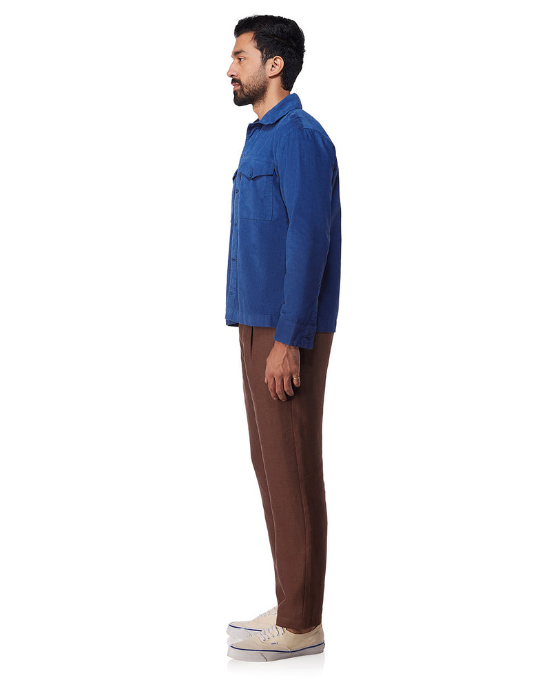 Ravine Corduroy Shacket - Blue