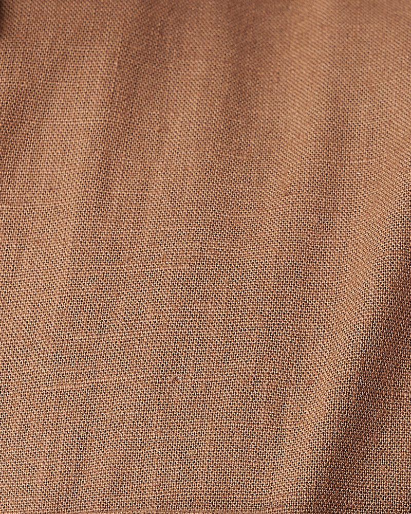 Aven Cotton Linen Shacket - Light Khaki