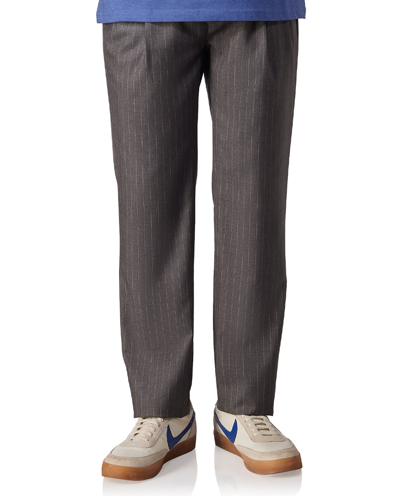 Savoir Striped Lounge Pants - Grey