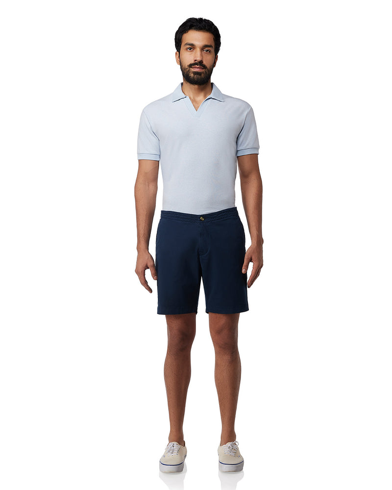 Urban Stretch Washed Shorts - Navy