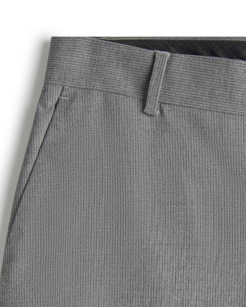 Argent Striped Dress Pants - Light Grey