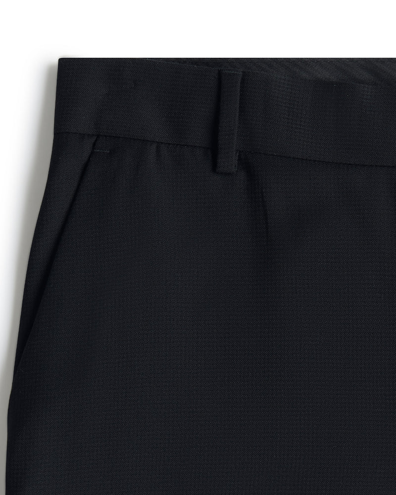 Volante Checked Dress Pants - Black
