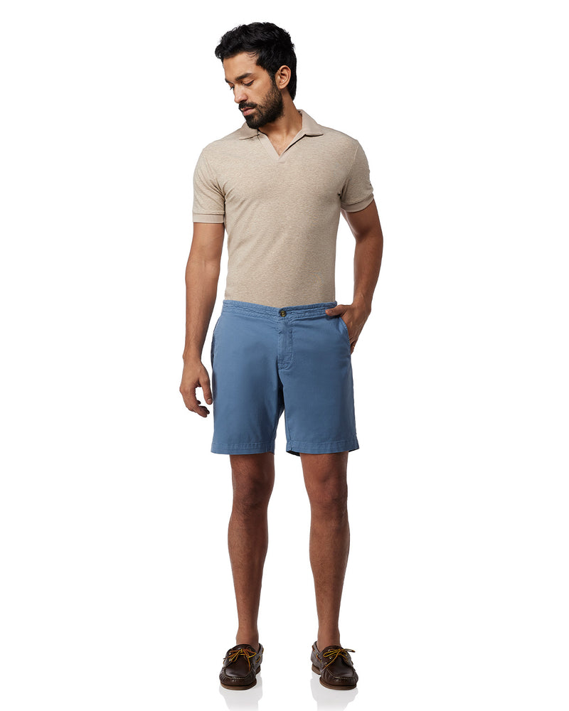 Urban Stretch Washed Shorts - Light Blue