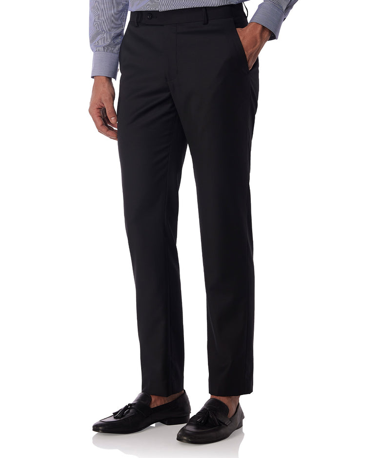 Exquisite Blended Wool Dress Pants - Black