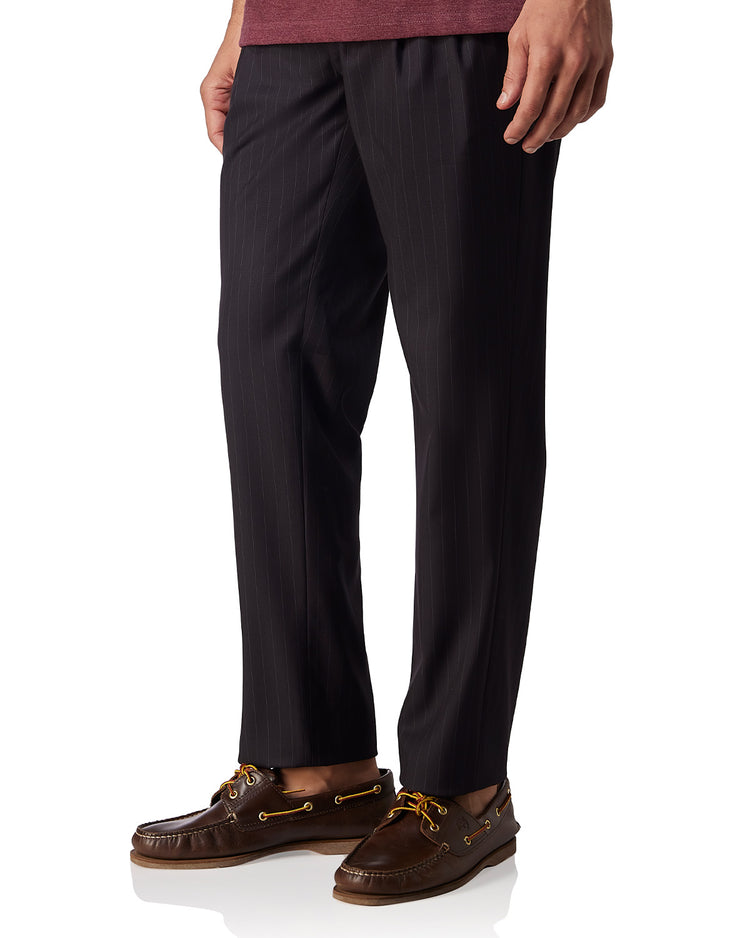 Savoir Striped Lounge Pants - Black