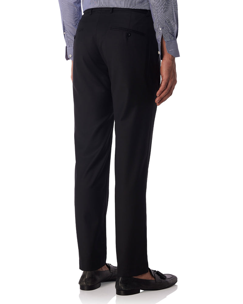 Exquisite Blended Wool Dress Pants - Black