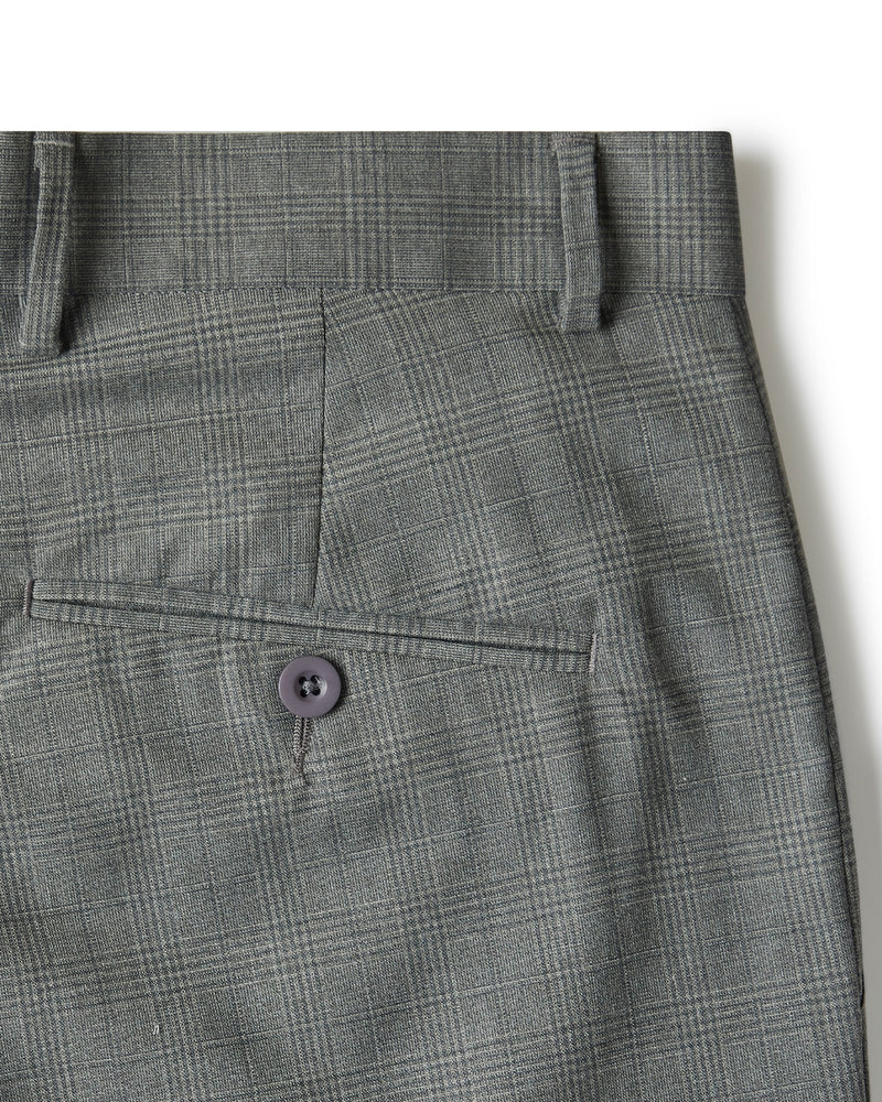Ferro Checked Dress Pants - Grey