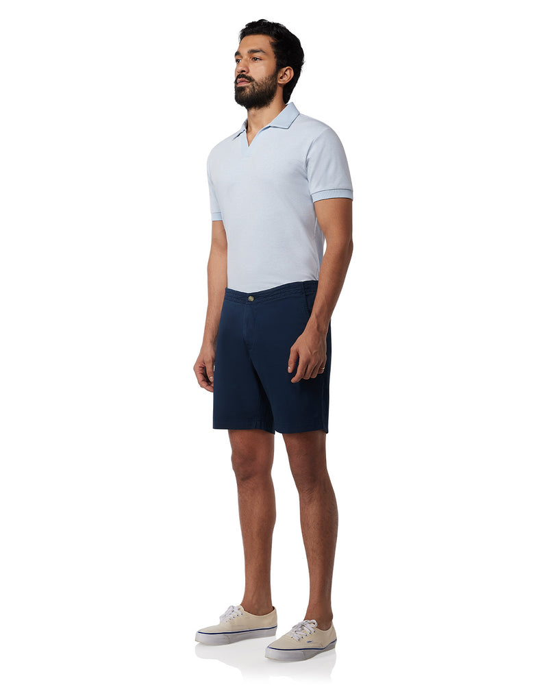 Urban Stretch Washed Shorts - Navy