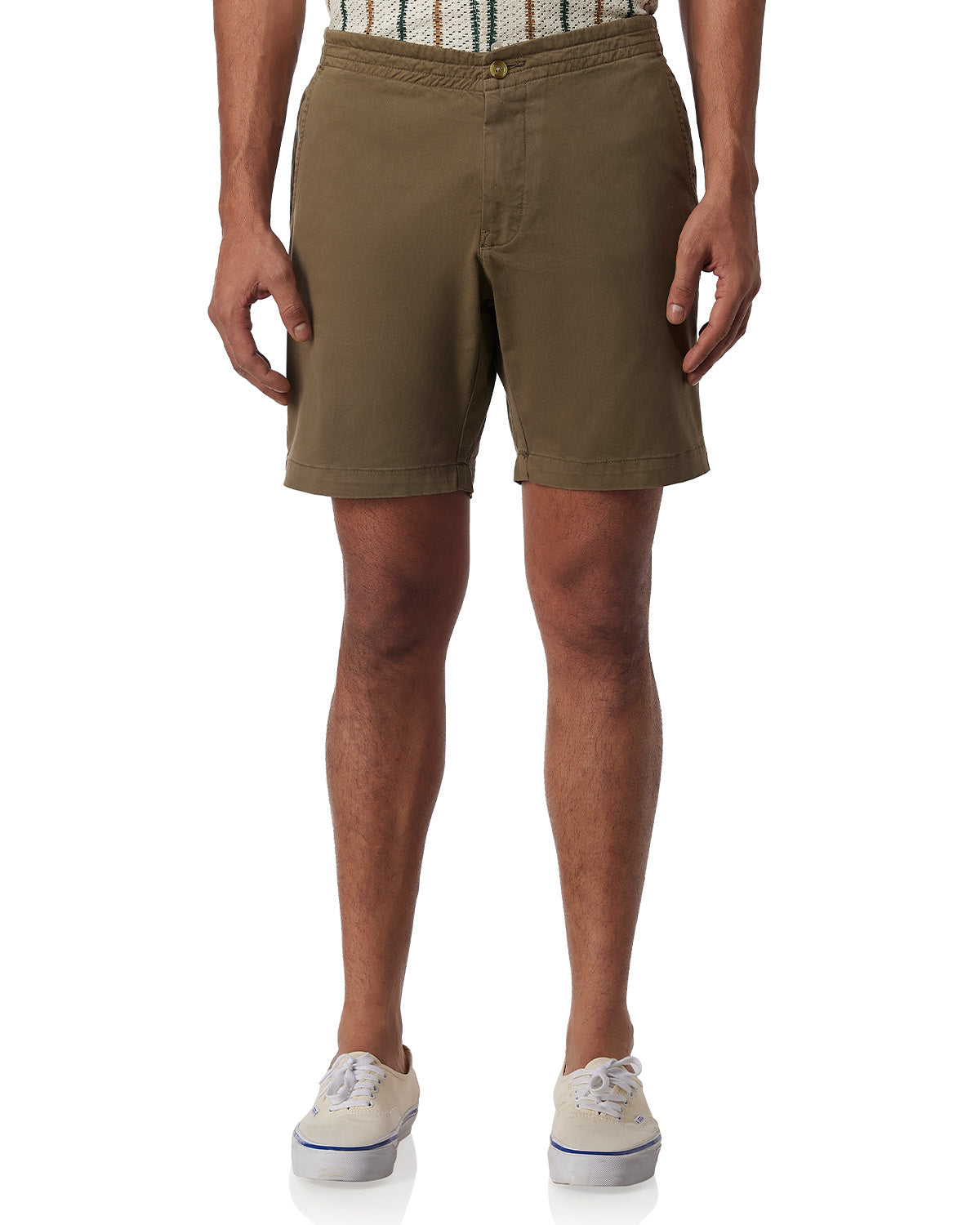 Urban Stretch Washed Shorts - Olive