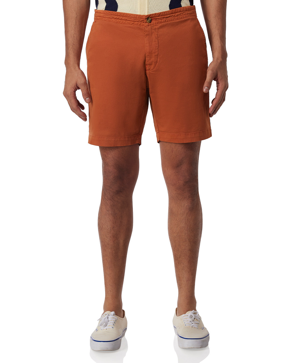 Urban Stretch Washed Shorts - Rust