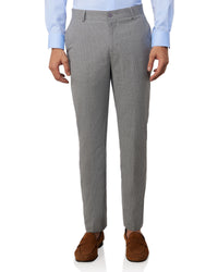 Argent Striped Dress Pants - Light Grey