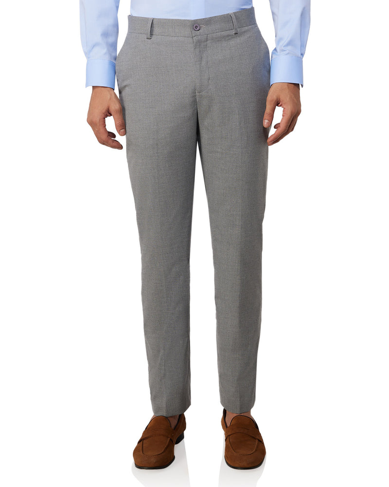 Argent Striped Dress Pants - Light Grey