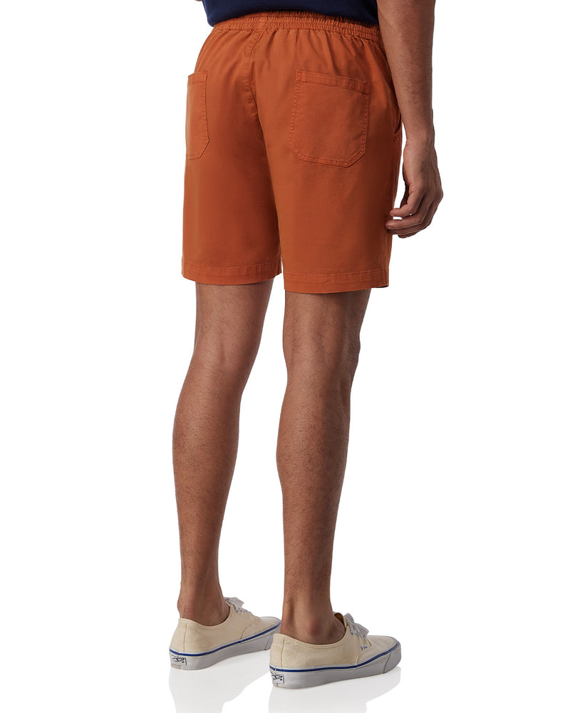 Urban Stretch Washed Shorts - Rust