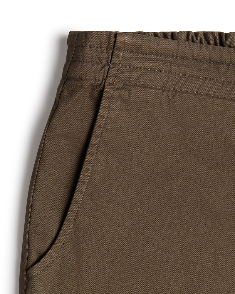 Urban Stretch Washed Shorts - Olive