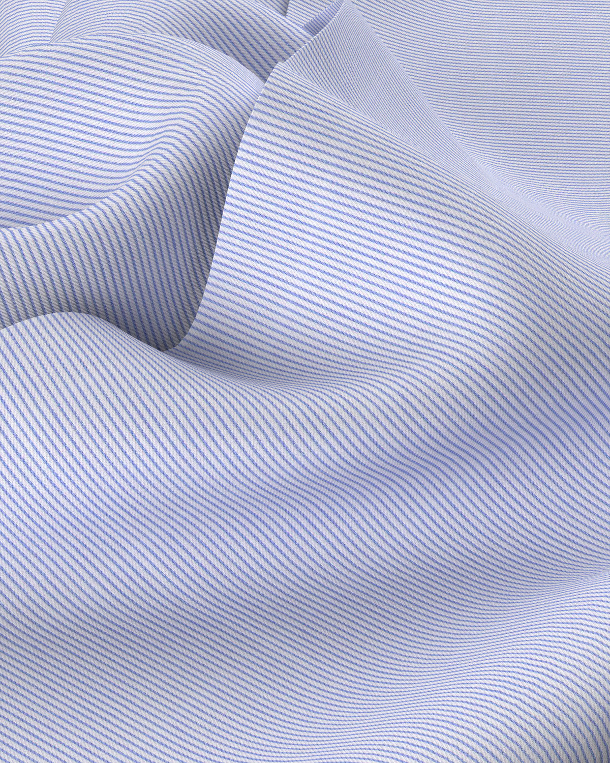Westbourne Twill Pinstriped Shirt - Light Blue
