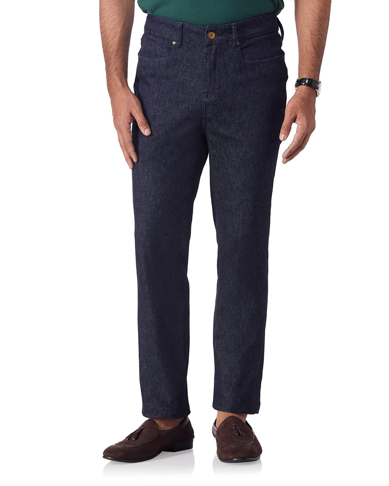 Japanese Slubline Extra Stretch Jeans - Dark Blue