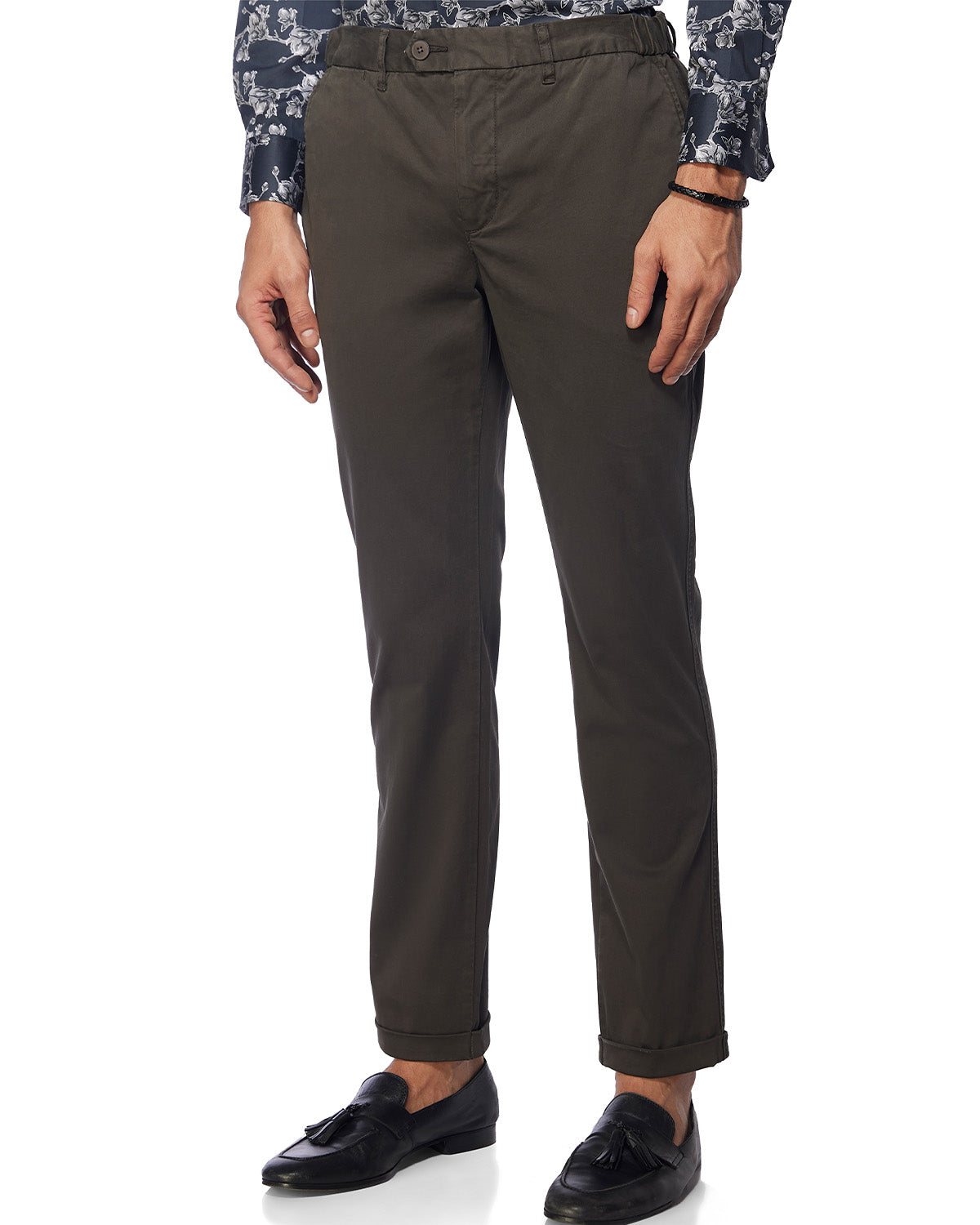 Vintage-Day Casual Chinos - Charcoal