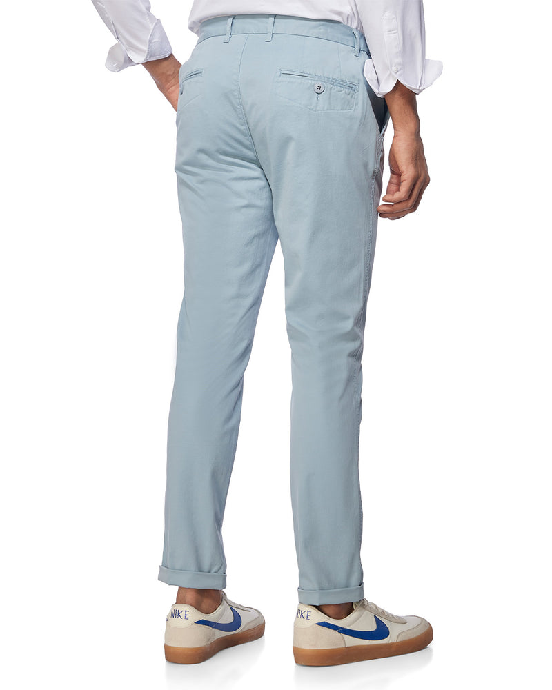 Vintage-Day Casual Chinos - Steel Blue