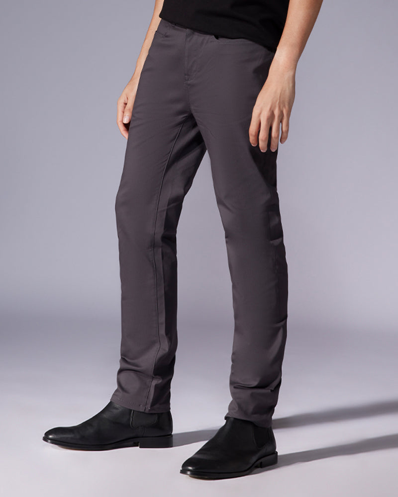 Tailored 5-Pocket Stretch Jeans Grey - Main Image