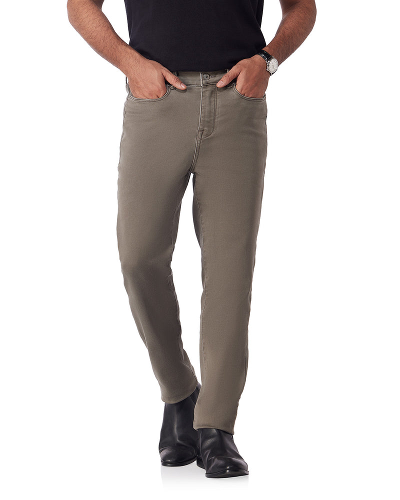 Downtown Dobby Stretch Jeans - Light Brown