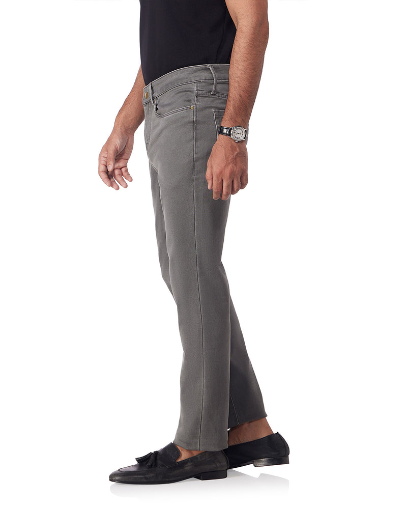 Downtown Dobby Stretch Jeans - Stone Grey