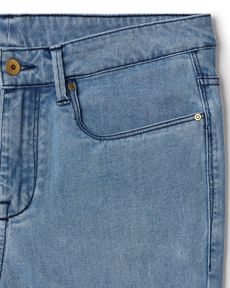 Japanese Slubline Extra Stretch Jeans - Light Blue