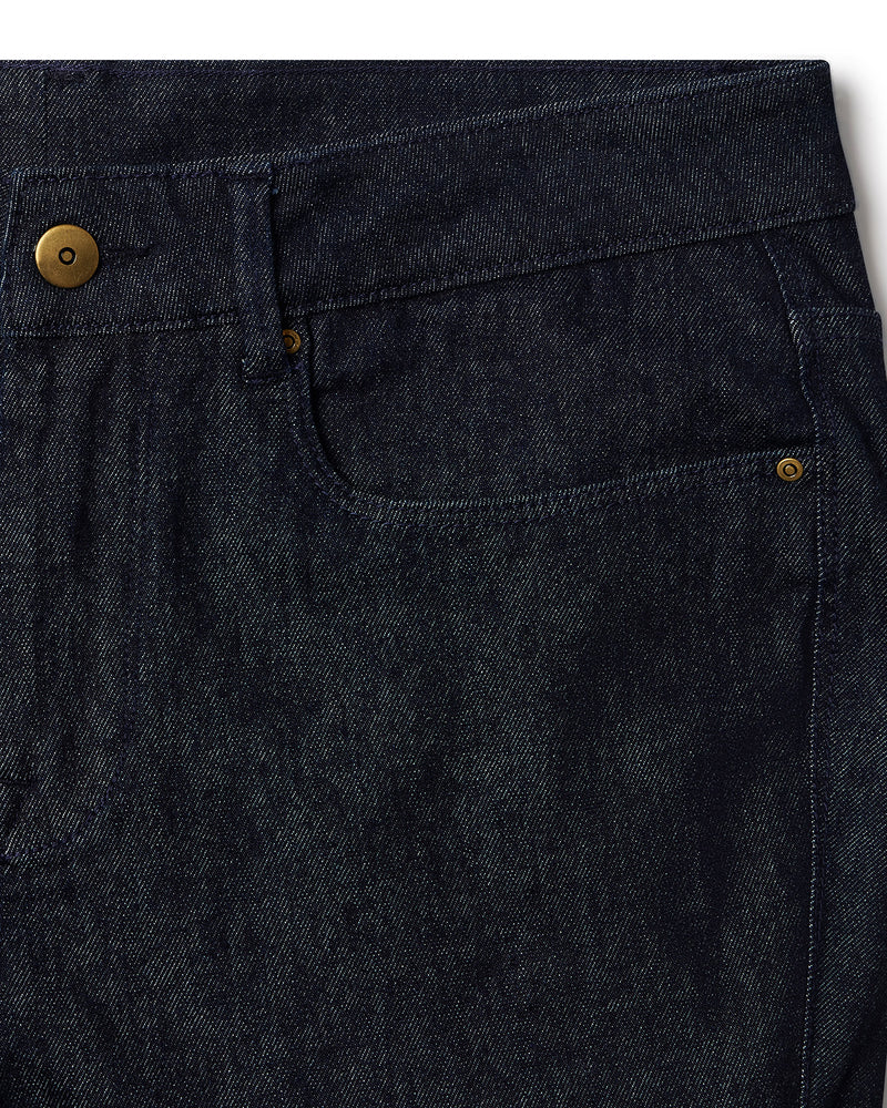 Japanese Slubline Extra Stretch Jeans - Dark Blue