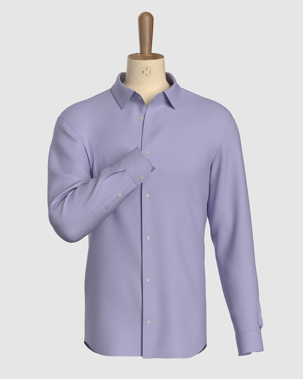 Wrinkle-Free Bamboo-Blend Shirt - Lavender