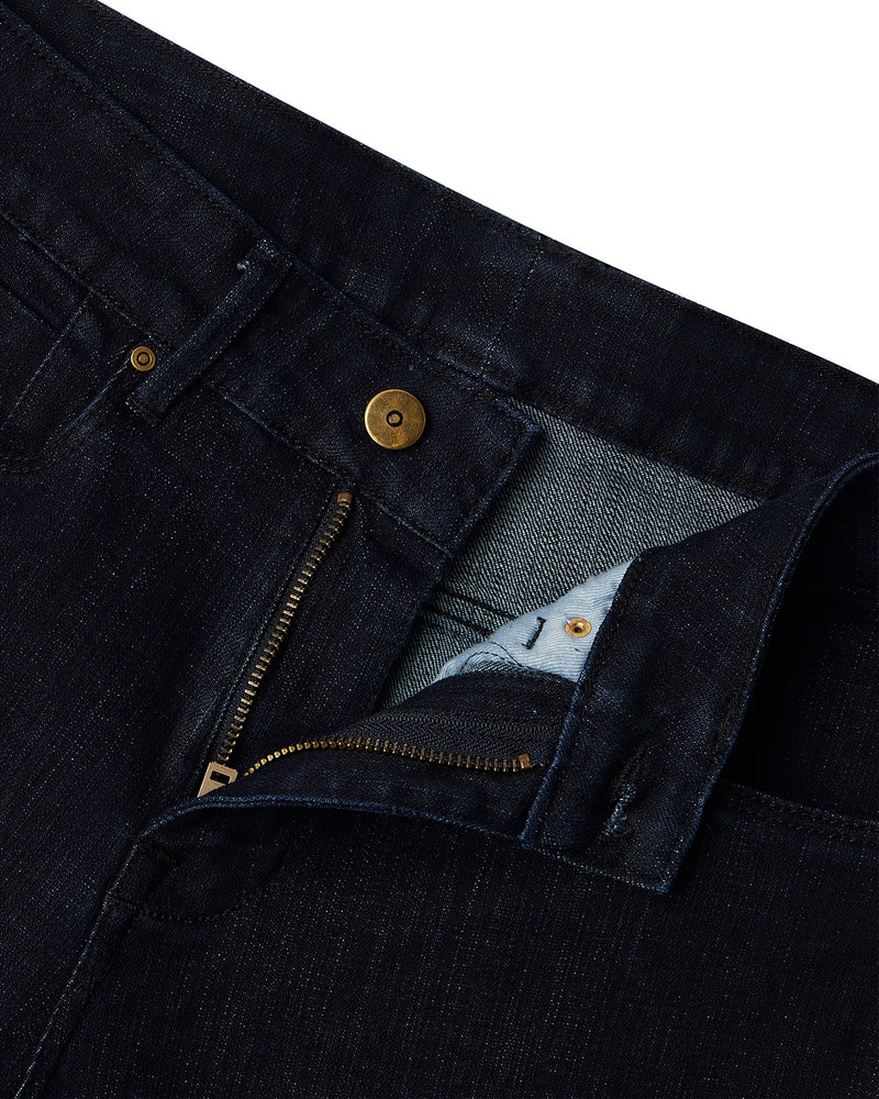 Slubrush Stretch Jeans - Dark Blue