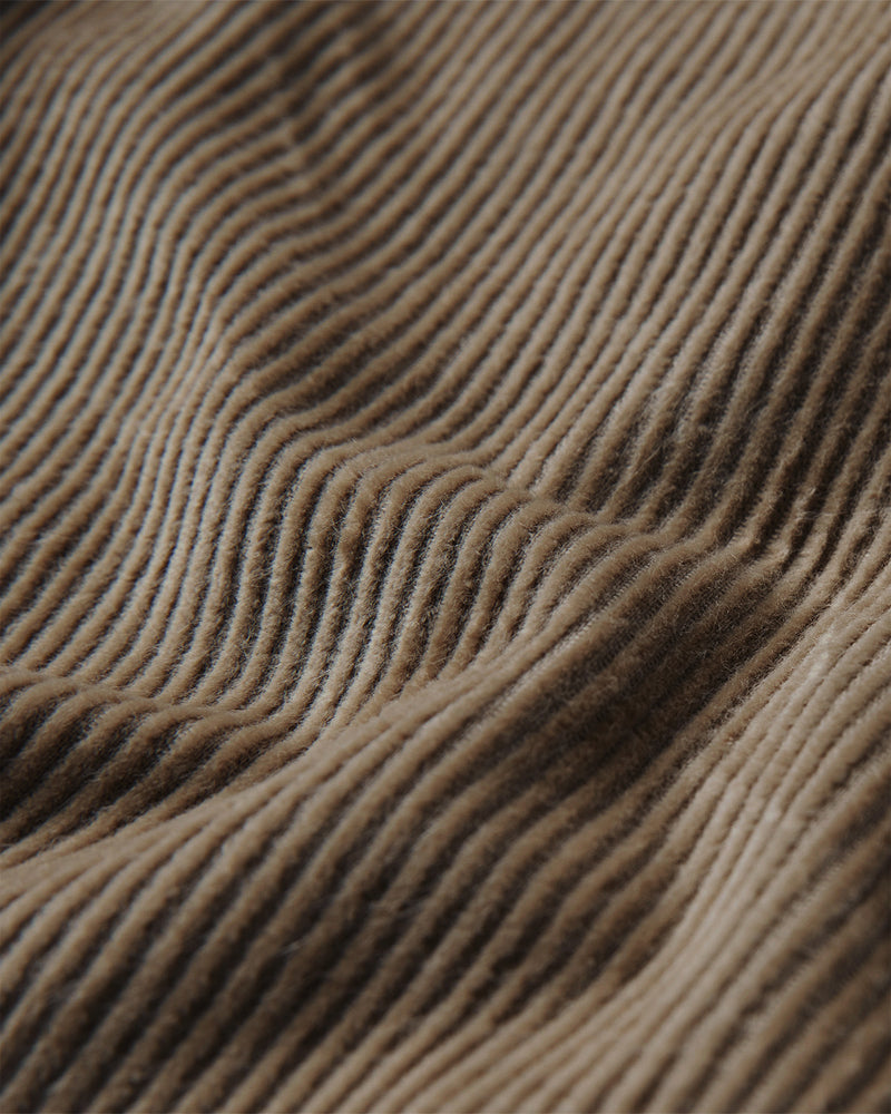 Sierra Corduroy Pleated Chinos - Khaki