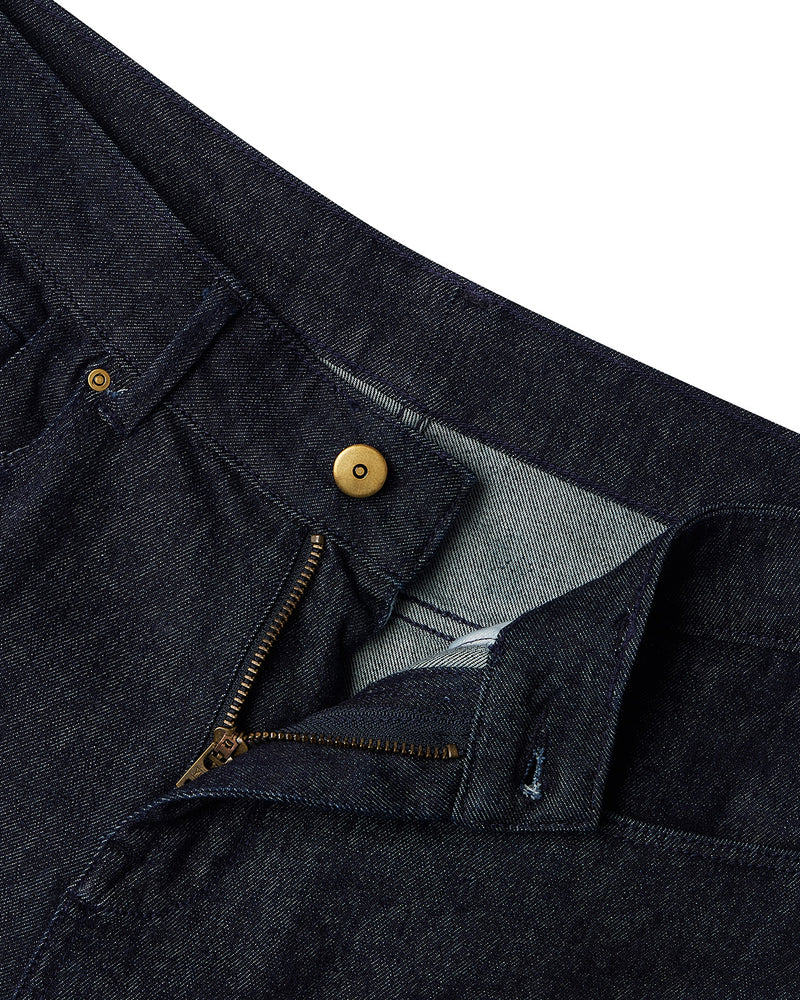 Japanese Slubline Extra Stretch Jeans - Dark Blue