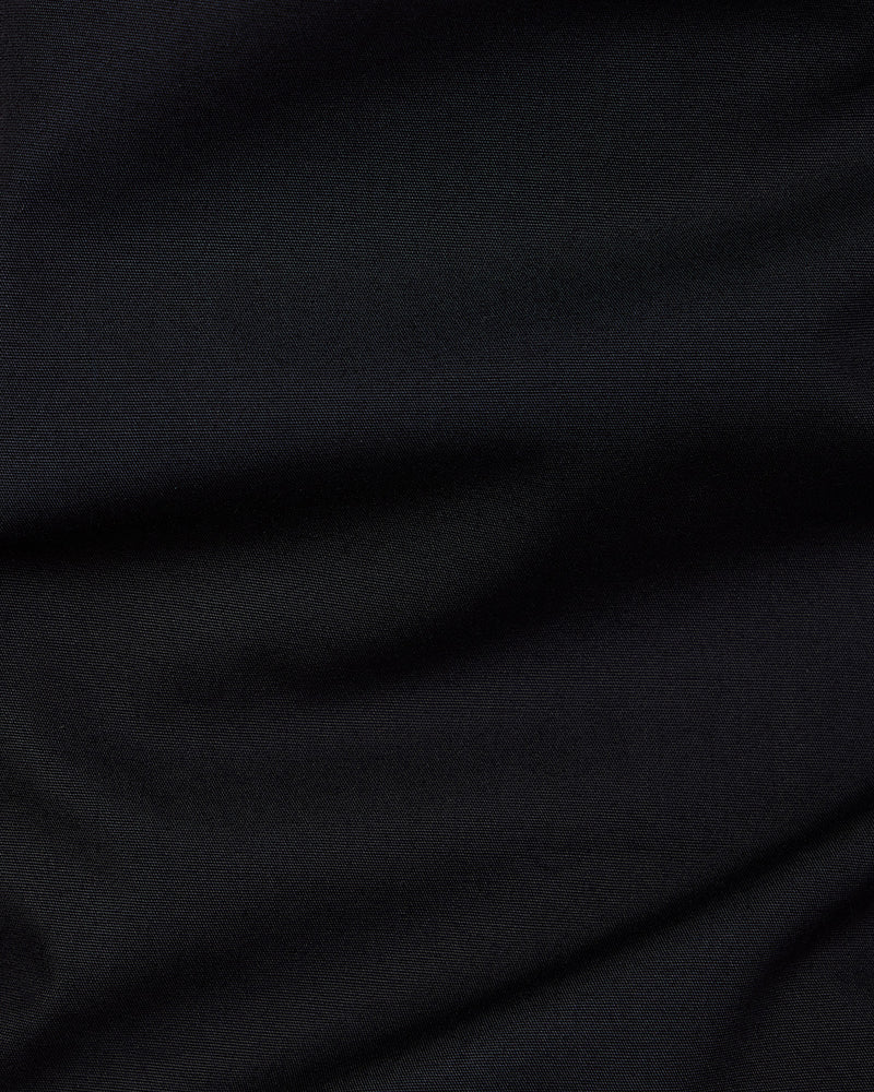 Black Smooth Cotton Poplin Shirt