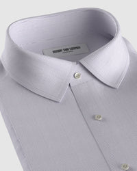 Westbourne Twill Pinstriped Shirt - Grey