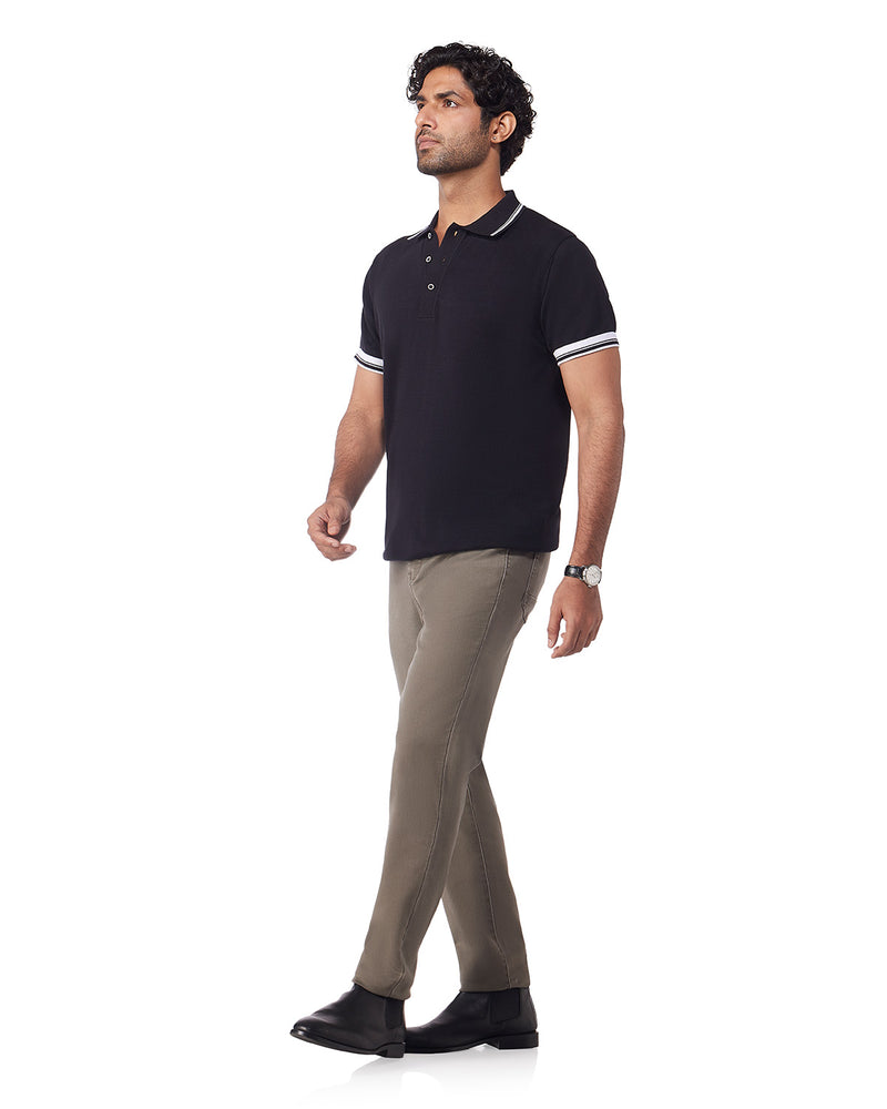 Downtown Dobby Stretch Jeans - Light Brown