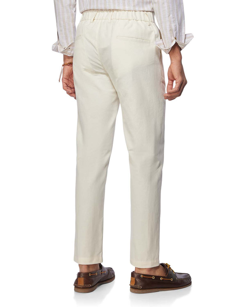 Summerscape Cotton Linen Pants - Off White