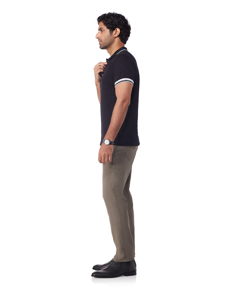 Downtown Dobby Stretch Jeans - Light Brown