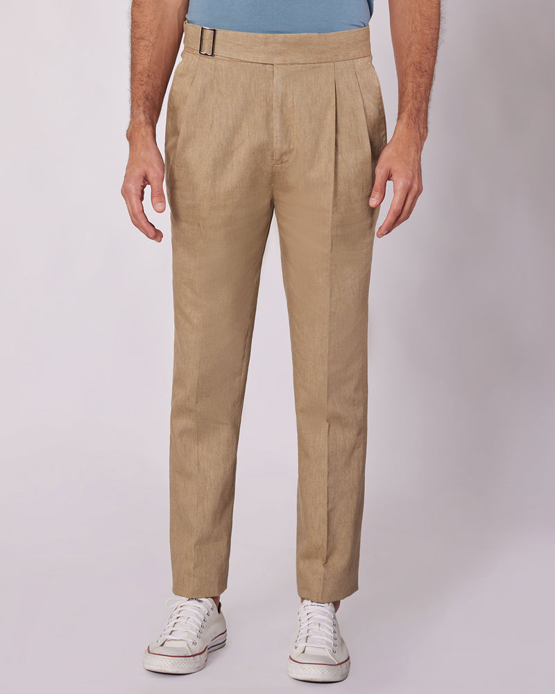 Buy STOP Khaki Solid Cotton Slim Fit Men's Track Pants | Shoppers Stop