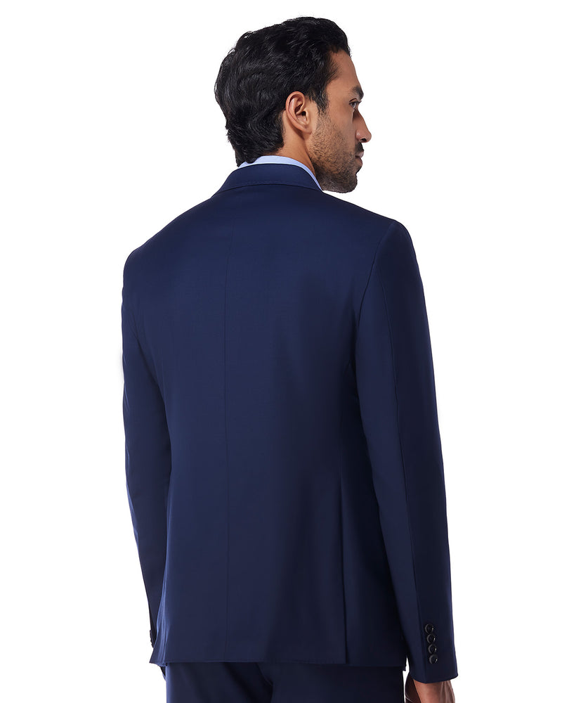 The Exquisite Blended Wool Jacket - Navy
