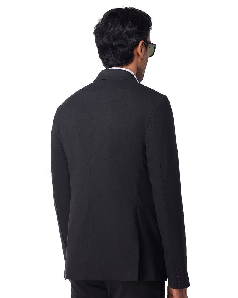 The Exquisite Blended Wool Jacket - Dark Grey