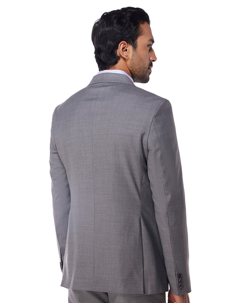 The Exquisite Blended Wool Jacket - Grey