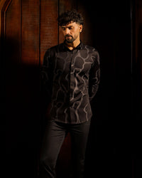 BSC x ALB | Boulevard Jacquard Shirt - Black