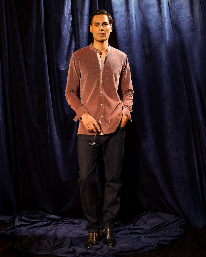 BSC x ALB | Groove Corduroy Shirt - Maroon