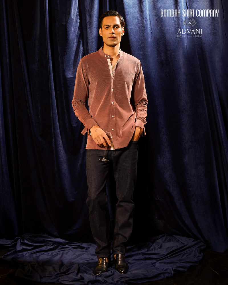 BSC x ALB | Groove Corduroy Shirt - Maroon