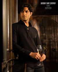 BSC x ALB | Riviera Cotton Linen Popover Shirt - Black