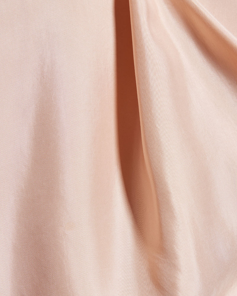 Beige & Grey Half-Sleeve Cupro Shirt